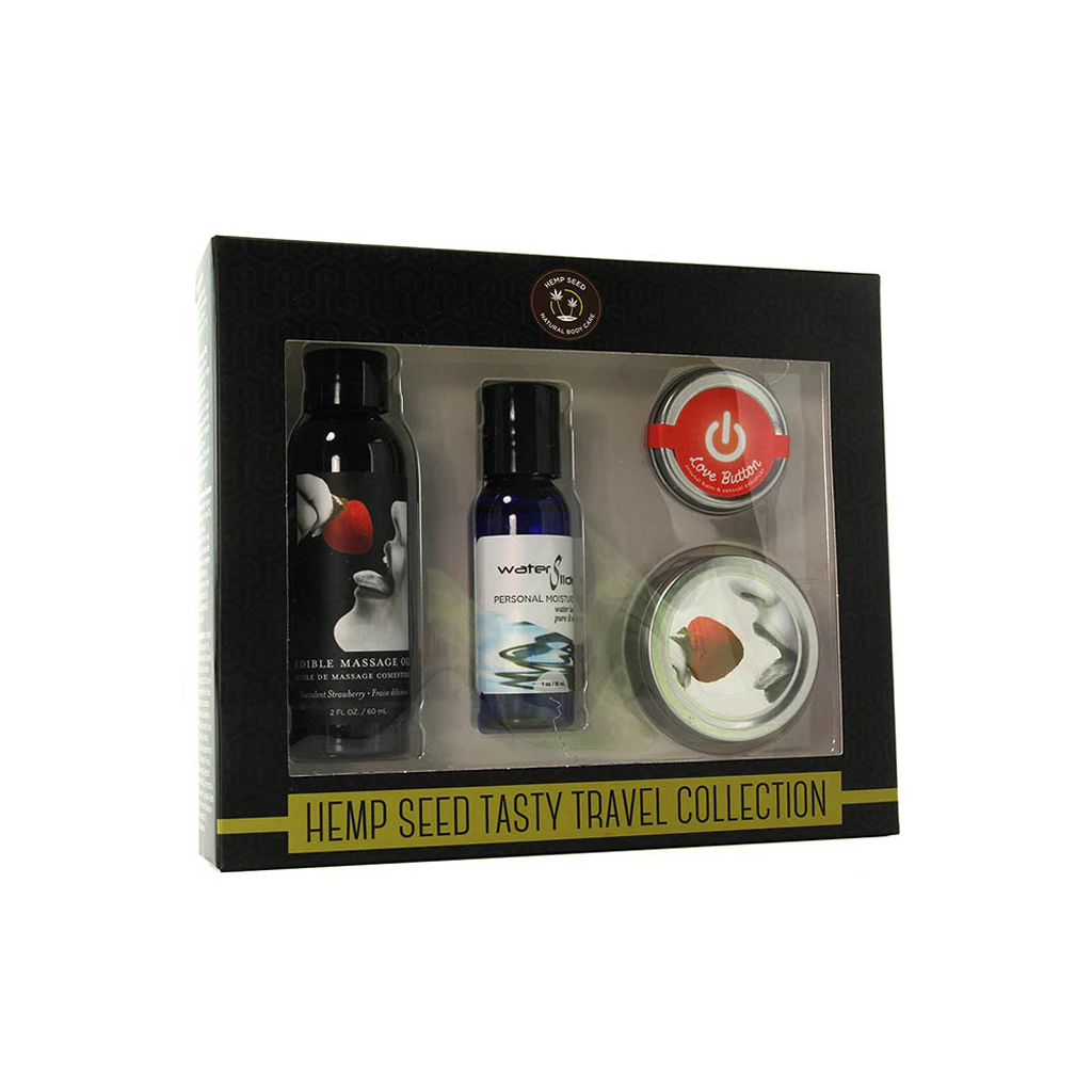 Hemp Seed Tasty Travel Set in Strawberry