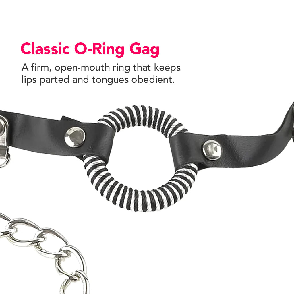 Fetish Fantasy Ltd O-Ring Gag & Nipple Clamps