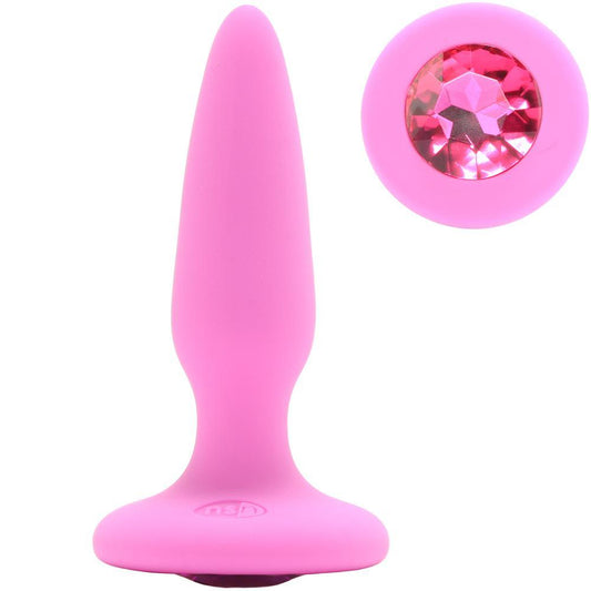 Glams Mini Pink Gem Silicone Butt Plug - Sex Toys Vancouver Same Day Delivery