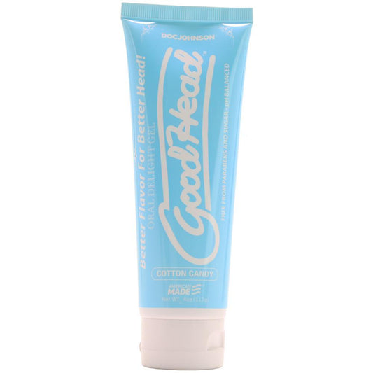 GoodHead Oral Delight Gel 4oz/113g in Cotton Candy - Sex Toys Vancouver Same Day Delivery