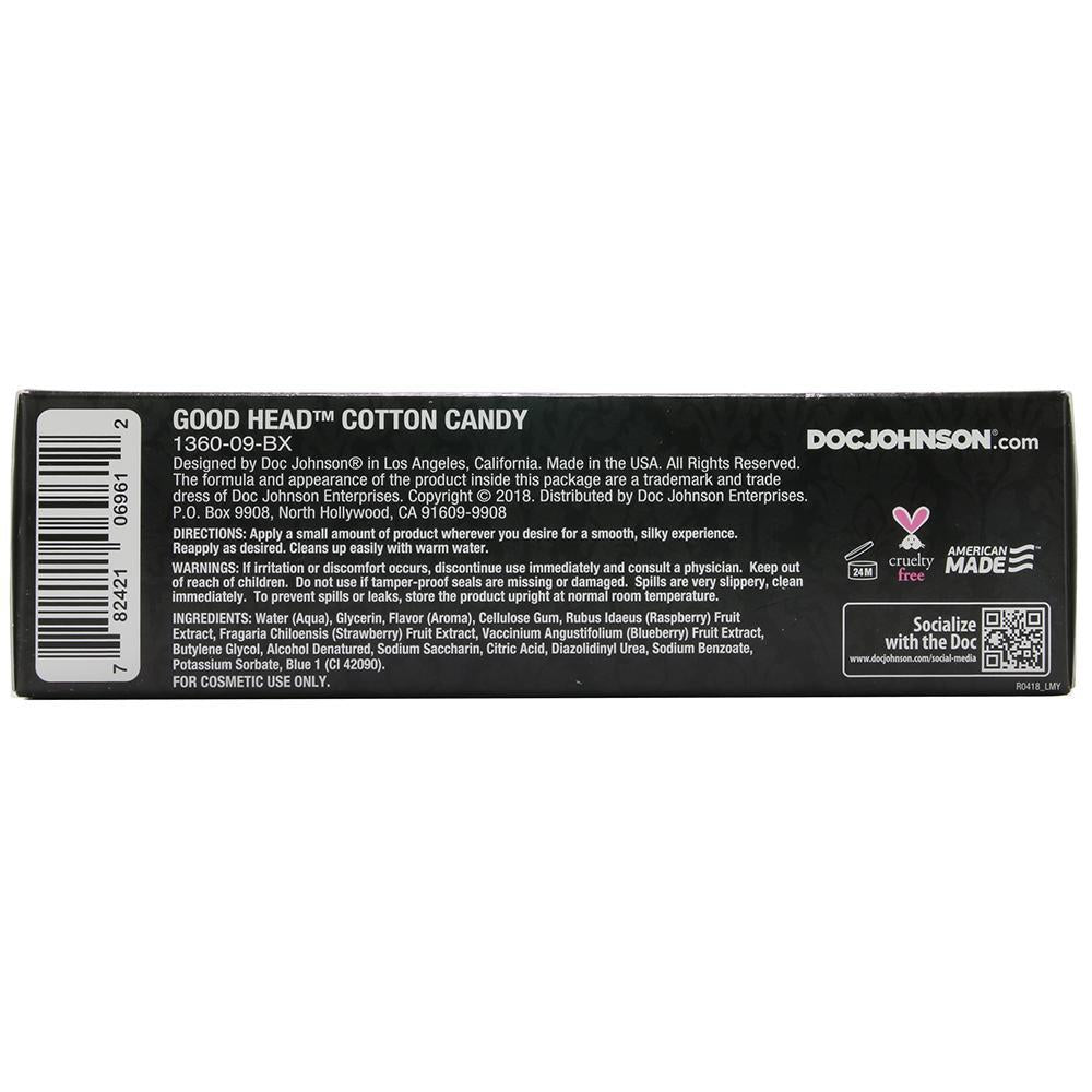 GoodHead Oral Delight Gel 4oz/113g in Cotton Candy - Sex Toys Vancouver Same Day Delivery