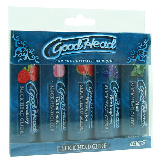 GoodHead Slick Head Glide 5 Pack in 1oz x5 - Sex Toys Vancouver Same Day Delivery