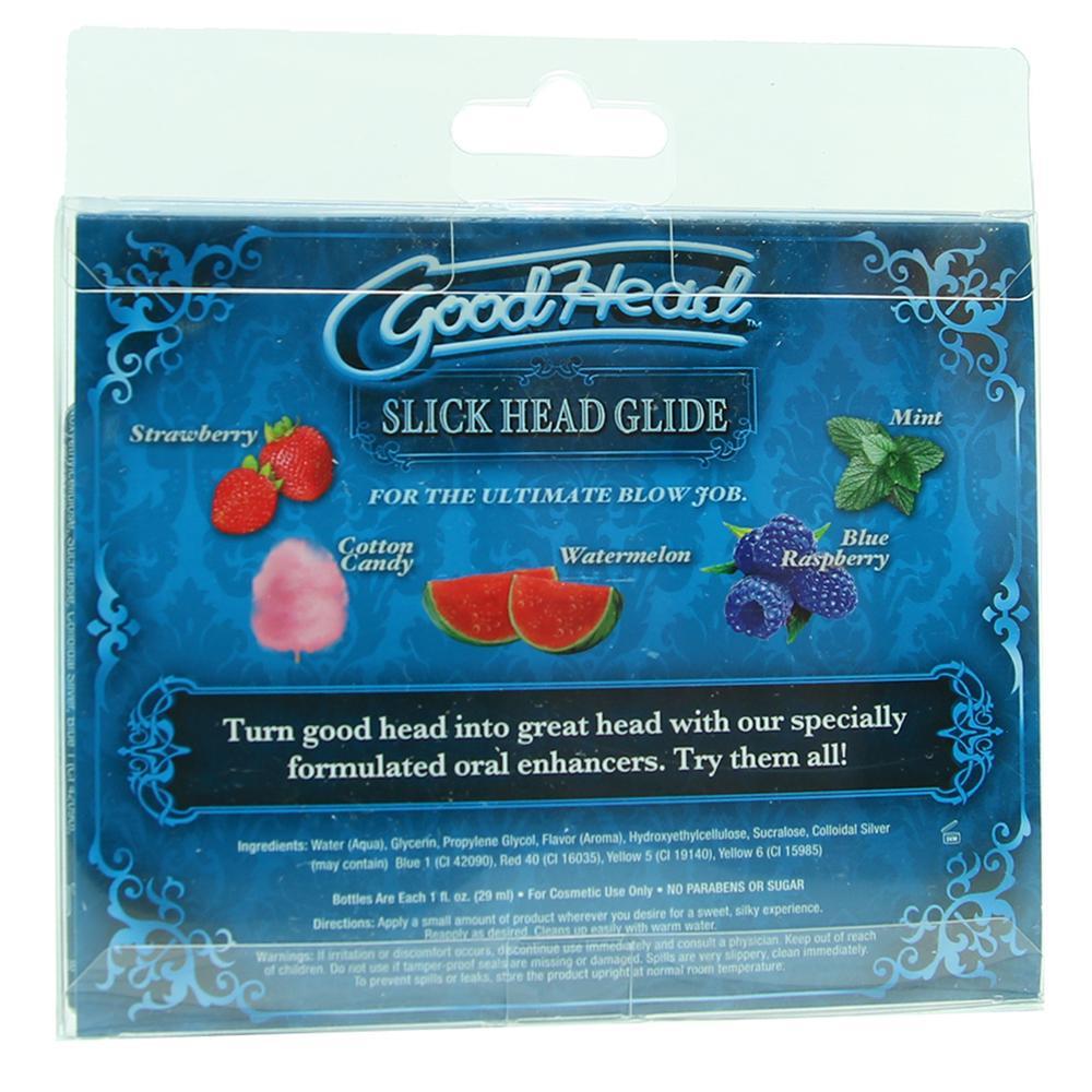 GoodHead Slick Head Glide 5 Pack in 1oz x5 - Sex Toys Vancouver Same Day Delivery