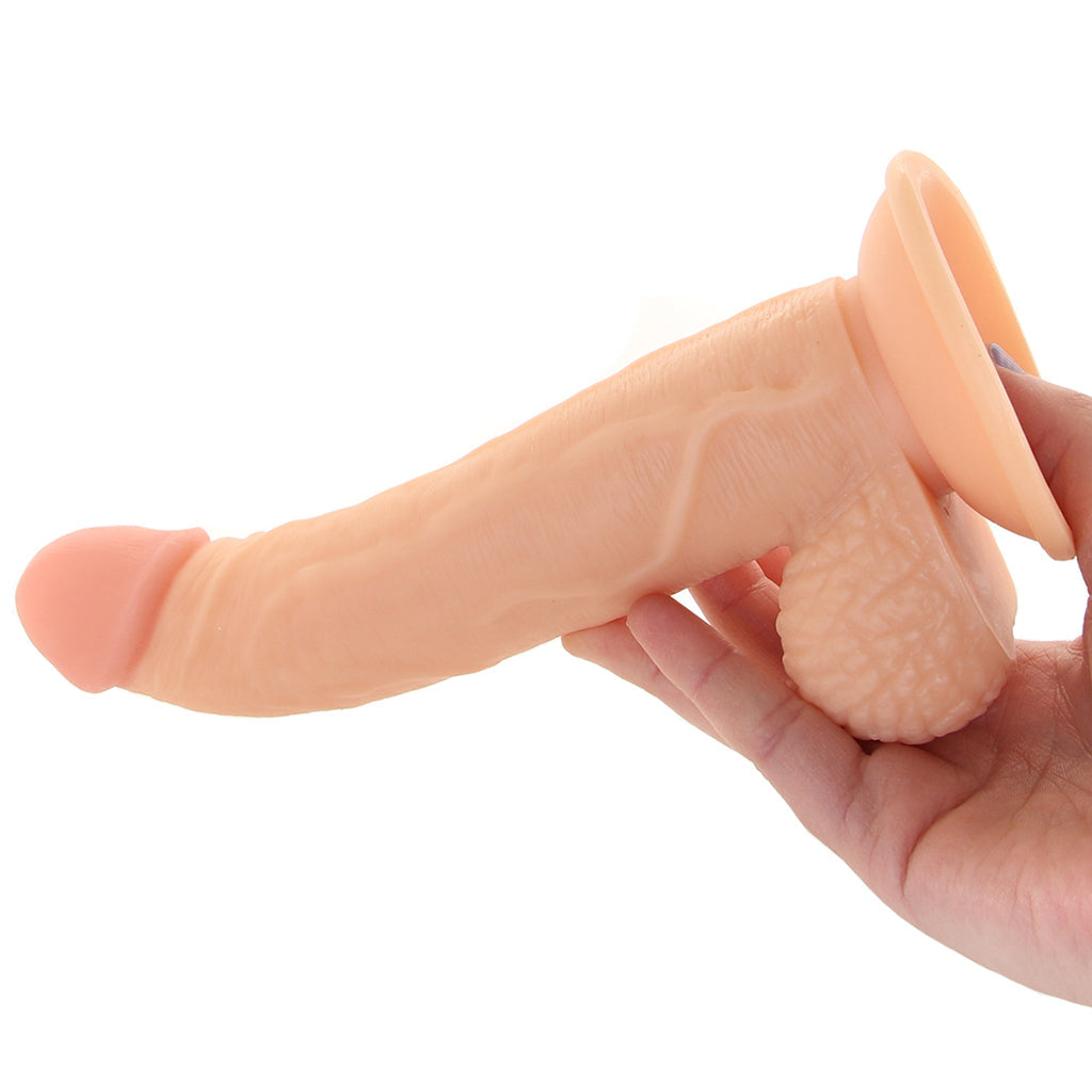 Pop Peckers 7.5 Inch  Ballsy Dildo in Light